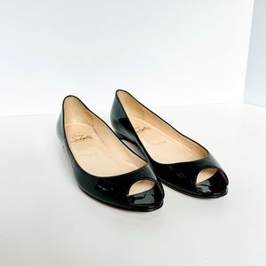 Christian Louboutin Peep-toe Flats 38.5 FR/8.5 US